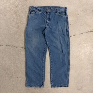 Dickies Carpenter Men's Painter Straight Leg Blue Denim Jeans Size 36